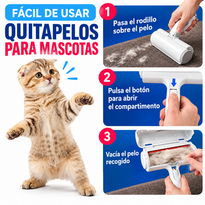 Rodillo quitapelos para mascotas